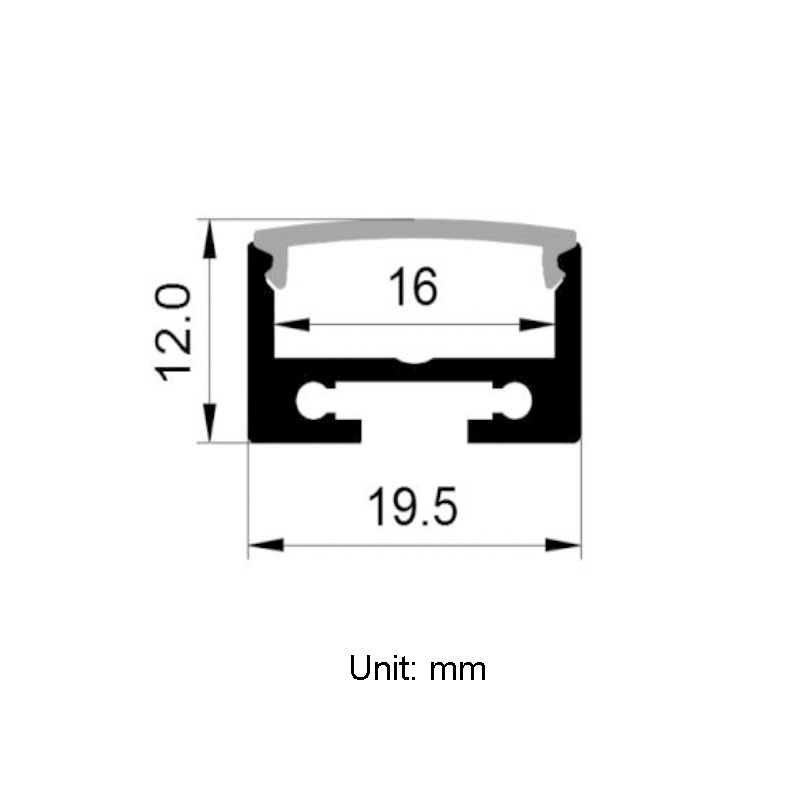 LED Pendant Light Aluminum Profile For 16mm LED Tape Lights